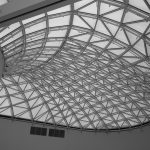 GLASS ROOF PKP, KATOWICE, 3D modelling of aluminium-glass joinery